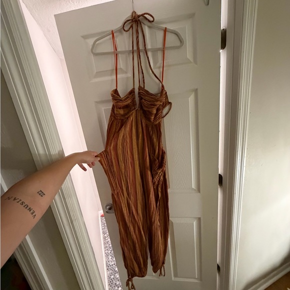 Free People Multicolor Striped Halter Jumpsuit - Picture 3 of 5
